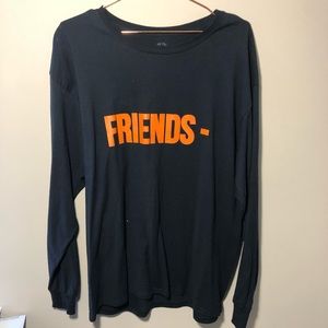 Black classic style long sleeve VLONE T-shirt